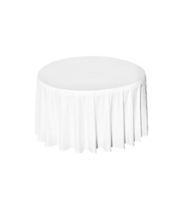 Nappe ronde blanche