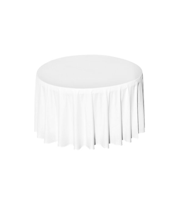 Nappe ronde blanche